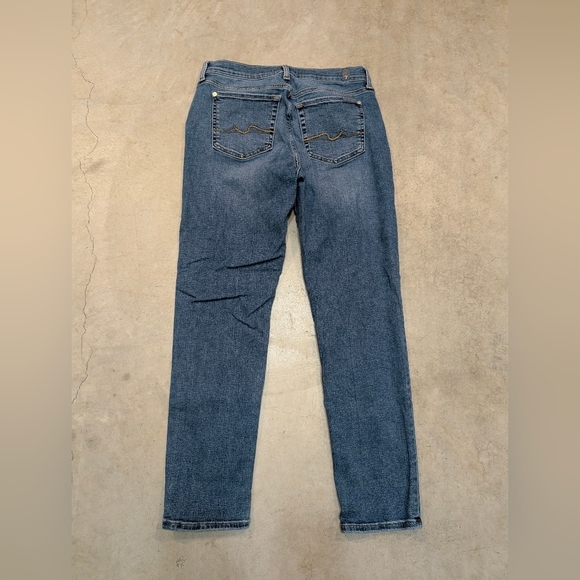 7 For All Mankind Josephine W/ Squiggle Felicity Women's 27 (29x27) - Picture 3 of 4